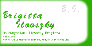 brigitta ilovszky business card
